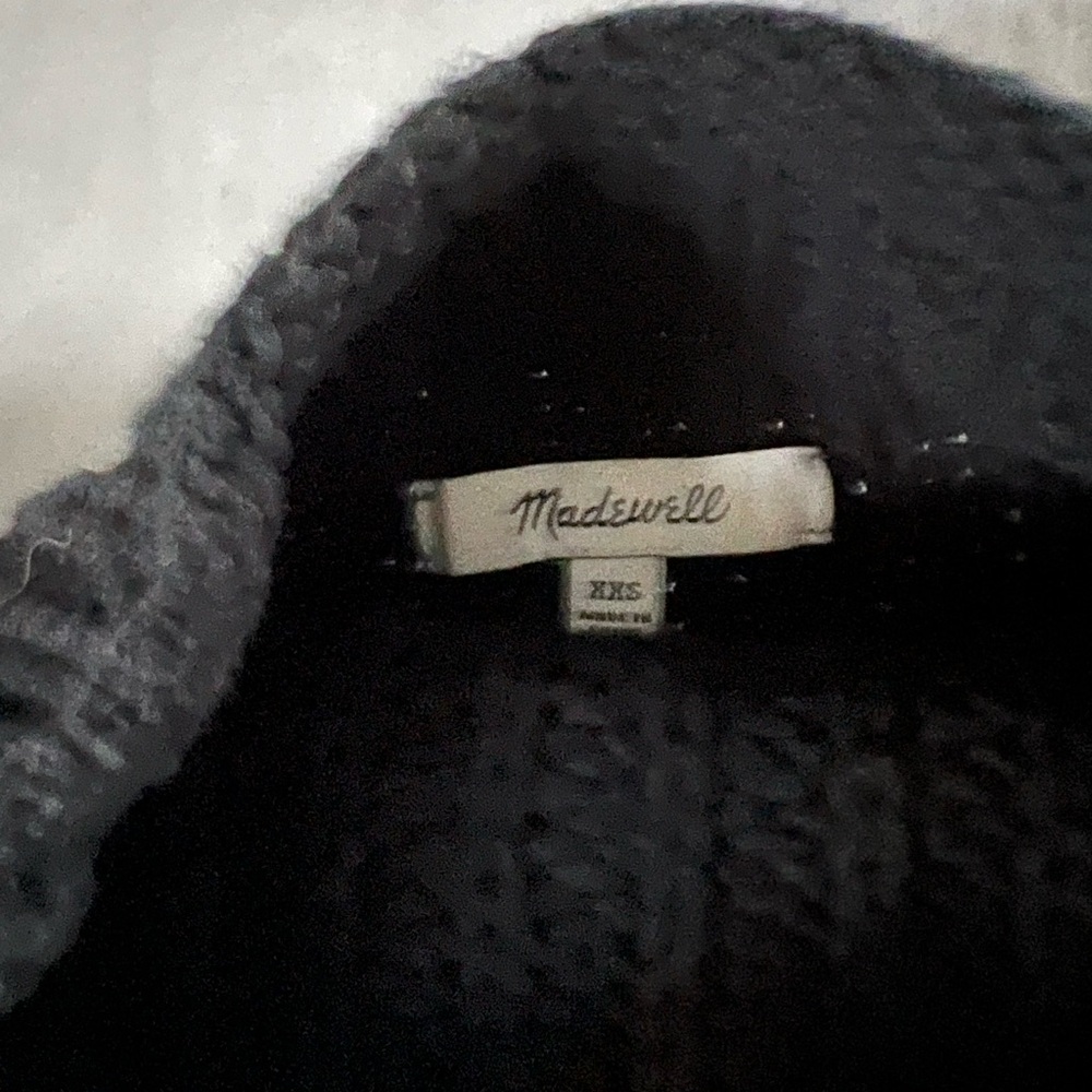 Madewell Mockneck Black Women's Sweater with buttons XXS - Picture 2 of 3